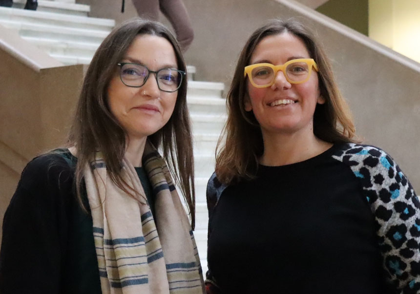 Las investigadoras Alícia Villar (derecha en la imagen) y Mar Venegas (izquierda).